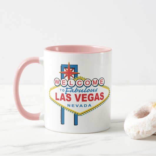 Mug Bienvenue à Las Vegas (Avec donut)