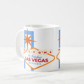 Mug Bienvenue à Las Vegas Nevada blanc (Devant gauche)