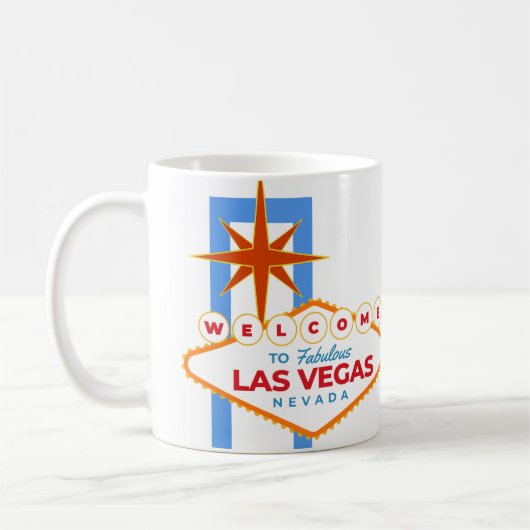 Mug Bienvenue à Las Vegas Nevada blanc (Gauche)