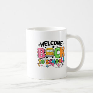 Mug Bienvenue à l'école Bus scolaire Premier jour d'éc
