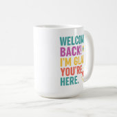 Mug Bienvenue À L'École, Cadeau Appréciation De L'Ense (Devant droit)