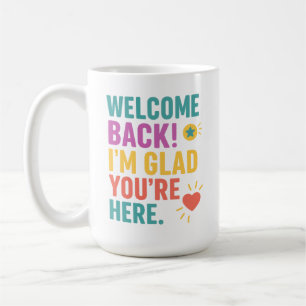 Mug Bienvenue À L'École, Cadeau Appréciation De L'Ense