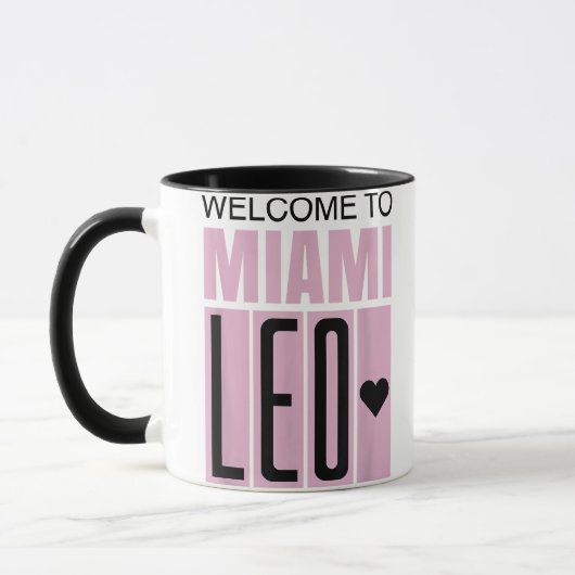Mug Bienvenue à Miami Leo 10 - GOAT (Gauche)