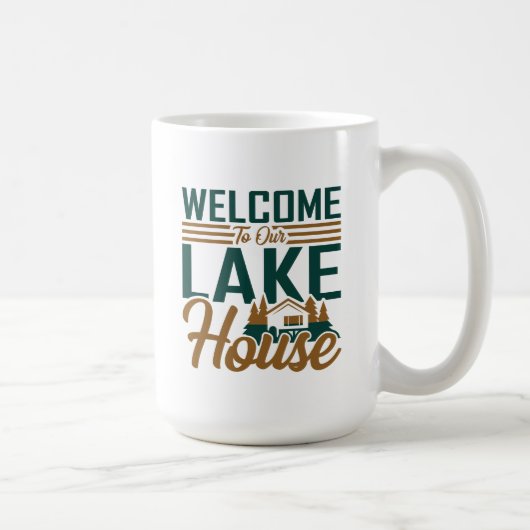 Mug Bienvenue À Notre Boug Lake House (Droite)