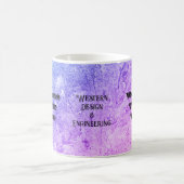 Mug Bienvenue À Notre Équipe Marbled Blue Rose Office (Centre)