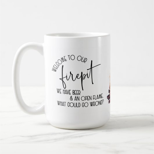 Mug Bienvenue à notre Firepit (Gauche)