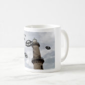 Mug Bienvenue à Warnemünde. Visite extraterrestre (Devant droit)