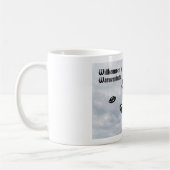 Mug Bienvenue à Warnemünde. Visite extraterrestre (Gauche)