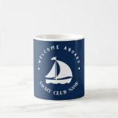 Mug Bienvenue Ancre Bleue Voilier nautique Bateau do-i (Centre)