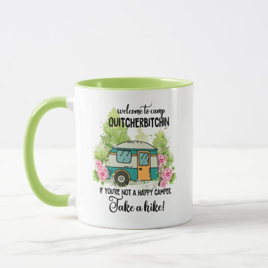 Mug Bienvenue Au Camp Quitcherbitchin (Gauche)