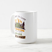 Mug Bienvenue Au Camp Quitcherbitchin Happy Camper (Devant gauche)