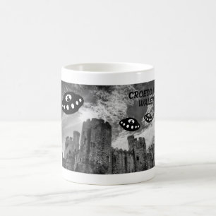 Mug Bienvenue au Pays de Galles avec un visiteur extra