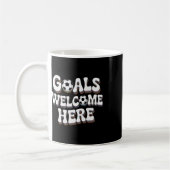 Mug Bienvenue aux buts ici Retro Soccer _2 (Gauche)