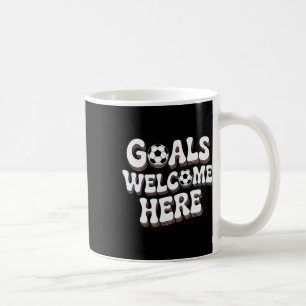 Mug Bienvenue aux buts ici Retro Soccer _2 
