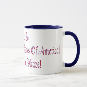 Mug Bienvenue aux États-Unis de police unis d'Amérique