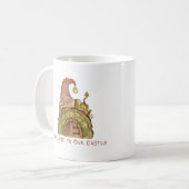 Mug Bienvenue dans notre château sur un (Devant gauche)