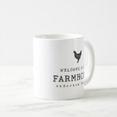 Mug Bienvenue dans notre ferme Pays Poulet rustique (Devant droit)