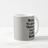 Mug Bienvenue Dans Un Autre Café Sans Bottomie Lundi (Devant droit)