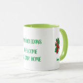 Mug : BIENVENUE DE Noël À NOTRE MAISON (Devant droit)