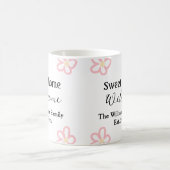 Mug Bienvenue douce maison ajouter nom de famille anné (Centre)