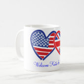 Mug Bienvenue Kate & William/ Mariage royal (Devant gauche)