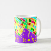 Mug Bienvenue maison brite splash art et message (Devant droit)
