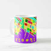Mug Bienvenue maison brite splash art et message (Devant gauche)