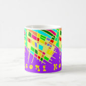 Mug Bienvenue maison brite splash art et message (Centre)