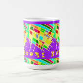 Mug Bienvenue maison brite splash art et message (Centre)