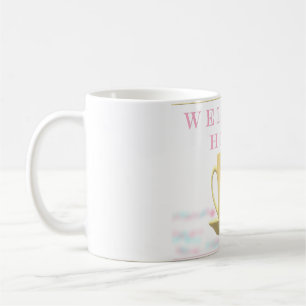 MUG BIENVENUE MAISON CONCEPTION DE TEACUP DANS LES COU