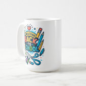 Mug Bienvenue Retour à l'école Fun Art Design (Devant gauche)