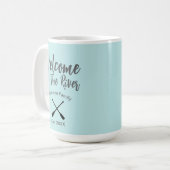 Mug Bienvenue Sur Le Nom De Famille De La Rivière (Devant gauche)
