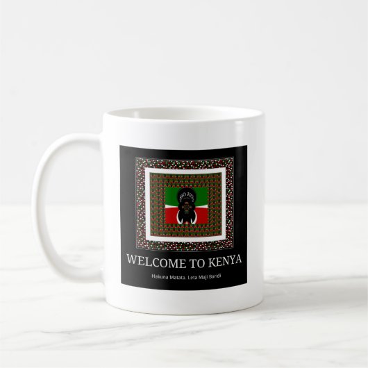 Mug Bienvenue sur Magical Kenya : Hakuna Matata (Gauche)