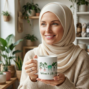 Mug Bienvenue sur mon design d'amoureux de plantes drô
