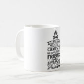 Mug Bienvenue Sur Notre Camping Funny Camping Slogan (Devant gauche)