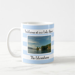 Mug Bienvenue sur votre photo du nom de famille de la 