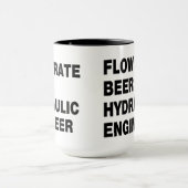 Mug Bière d'ingénieur hydraulique (Centre)