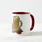 Mug Bière et bretzels oktoberfest pub bar (Devant droit)