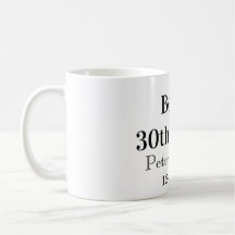 Bière jusqu'au 30e anniversaire nom date homme sty