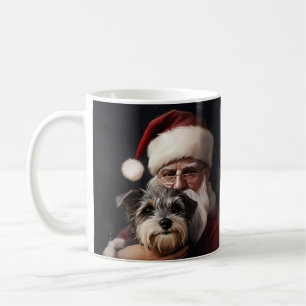 Mug Biewer Terrier avec le Père Noël Festif de Noël