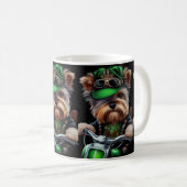 Mug Biewer Terrier Chien Conduite Vélo St. Patrick's D (Devant droit)