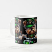 Mug Biewer Terrier Chien Conduite Vélo St. Patrick's D (Devant gauche)