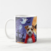Mug Biewer Terrier Chiens Citrouille Halloween Funny (Gauche)