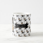 Mug Biewer Terrier Chiens de caricature avec os de chi (Centre)