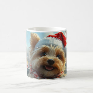 Mug Biewer Terrier Dog Roller Dessous de verre Noël