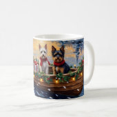 Mug Biewer Terrier Noël Bateau Vacances (Devant droit)