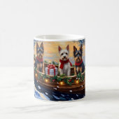 Mug Biewer Terrier Noël Bateau Vacances (Centre)