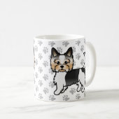 Mug Biewer Yorkshire Terrier Cartoon Chien et pattes (Devant droit)