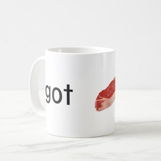Mug Bifteck/viande/boeuf obtenus ? (Devant gauche)