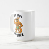 Mug Big Back Outback – Funny Kangaroo Gym Workout, (Devant gauche)